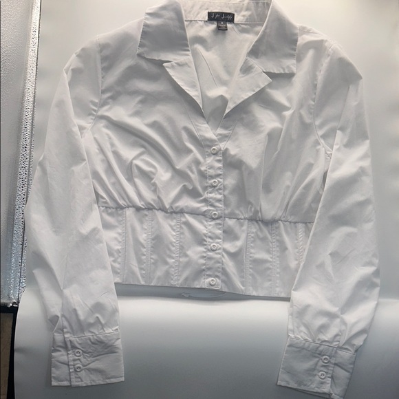 J for Justify Tops - J for Justify Crisp White Button-Down Shirt